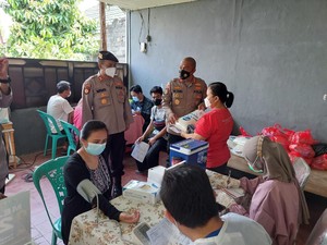 Polisi: Vaksinasi Merdeka Aglomerasi di Pondok Gede Sudah 85 Persen
