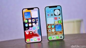 Apple mengatakan notch iPhone 13 Pro lebih kecil 20% dari pendahulunya/. Foto: Adi Fida Rahman/detikINET