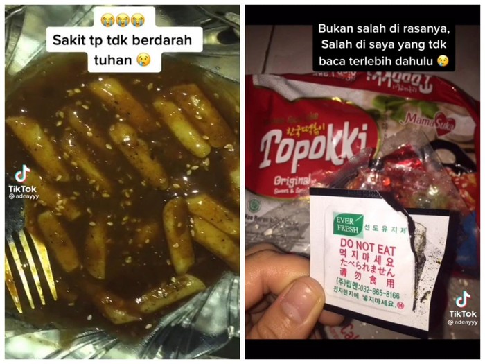 Duh! Netizen Ini Tak Sadar Campurkan Silica Gel ke Tteokbokki