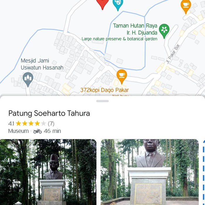 Patung Soeharto di Dago Bandung