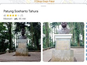 Loh Patung Soeharto Ada di Tahura Dago Bandung?