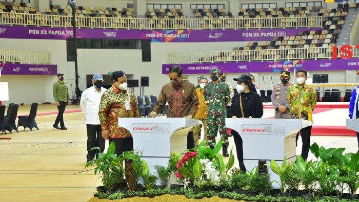 Presiden Joko Widodo resmikan venue PON XX Papua