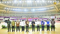 Setelah selesai pembangunan venue, menurut Presiden, tugas selanjutnya adalah merawat seluruh venue PON serta memanfaatkan dengan sebaik-baiknya sehingga keberlanjutan pembinaan atlet dapat terjaga.Foto: Dok. Kementerian PUPR