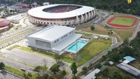 Istora Papua Bangkit yang dibangun dengan dana sebesar RpRp278,6 miliar. Pada 17 Agustus 2020 lalu, bertepatan dengan HUT RI ke-75 Istora Papua Bangkit berhasil mencatatkan Rekor Museum Rekor – Dunia Indonesia (MURI) Foto: Dok. Kementerian PUPR