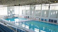 Venue Akuatik dilengkapi dengan fasilitas pool berstandar internasional. Venue yang dibangun dengan biaya APBN (MYC) tahun 2018-2020 sebesar Rp401 miliar ini telah memperoleh sertifikasi atau pengakuan dunia dari Federation Internationale de Natation (FINA) atau organisasi induk federasi olahraga renang internasional pada pada 27 Juli 2020.Foto: Dok. Kementerian PUPR