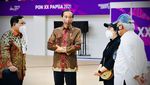 Momen Jokowi Resmikan 7 Venue PON XX Papua