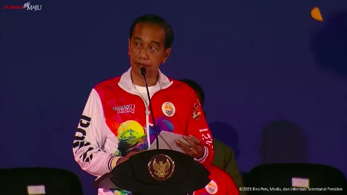 Presiden Jokowi resmi membuka perhelatan PON XX Papua 2021 (YouTube Sekretariat Presiden)