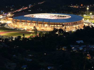 Suasana Stadion Lukas Enembe Jelang Pembukaan PON Papua
