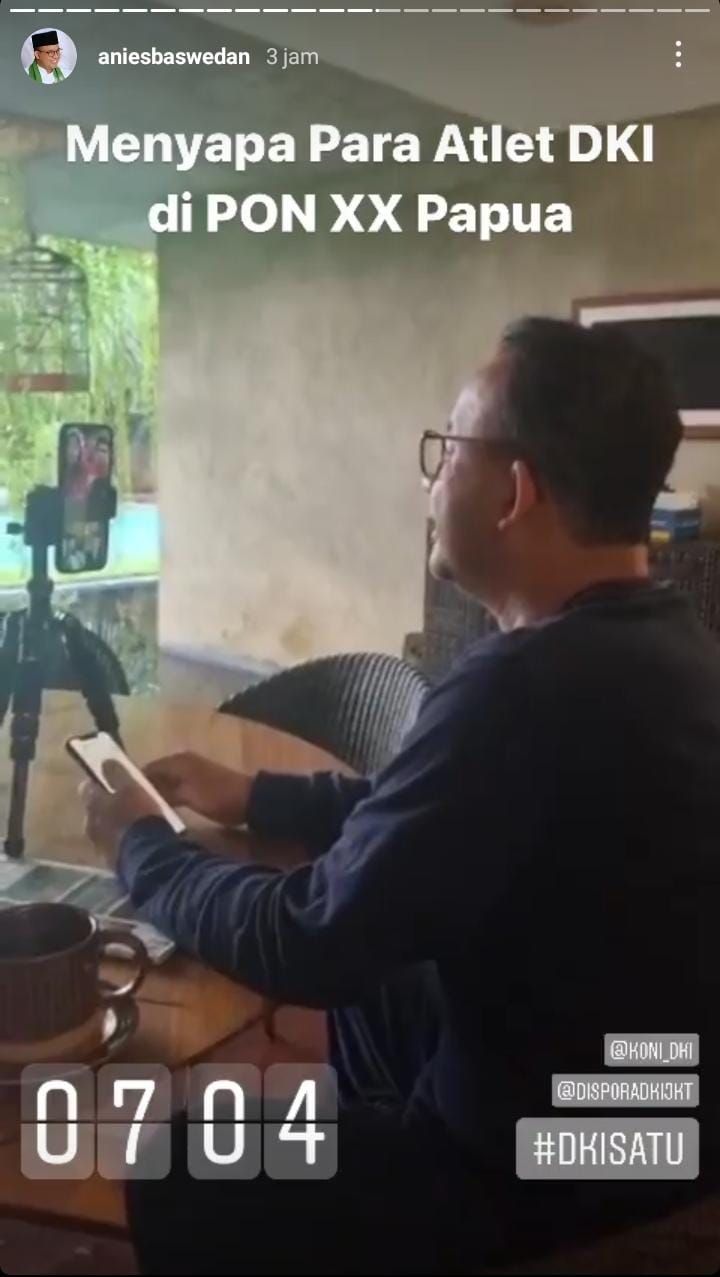 Anies Baswedan (Screenshot IG Anies Baswedan).