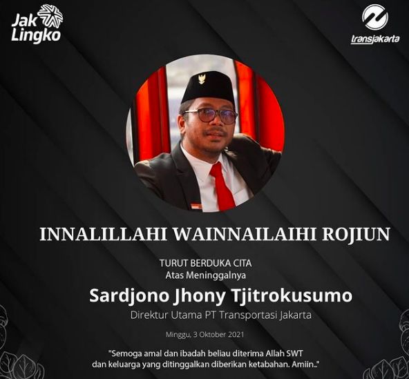 Direktur Utama PT Transjakarta, Sardjono Jhony Tjitrokusumo/dok Instagram @pt_transjakarta