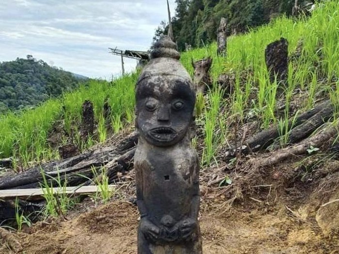 Penemuan patung kuno di Labura, Sumut