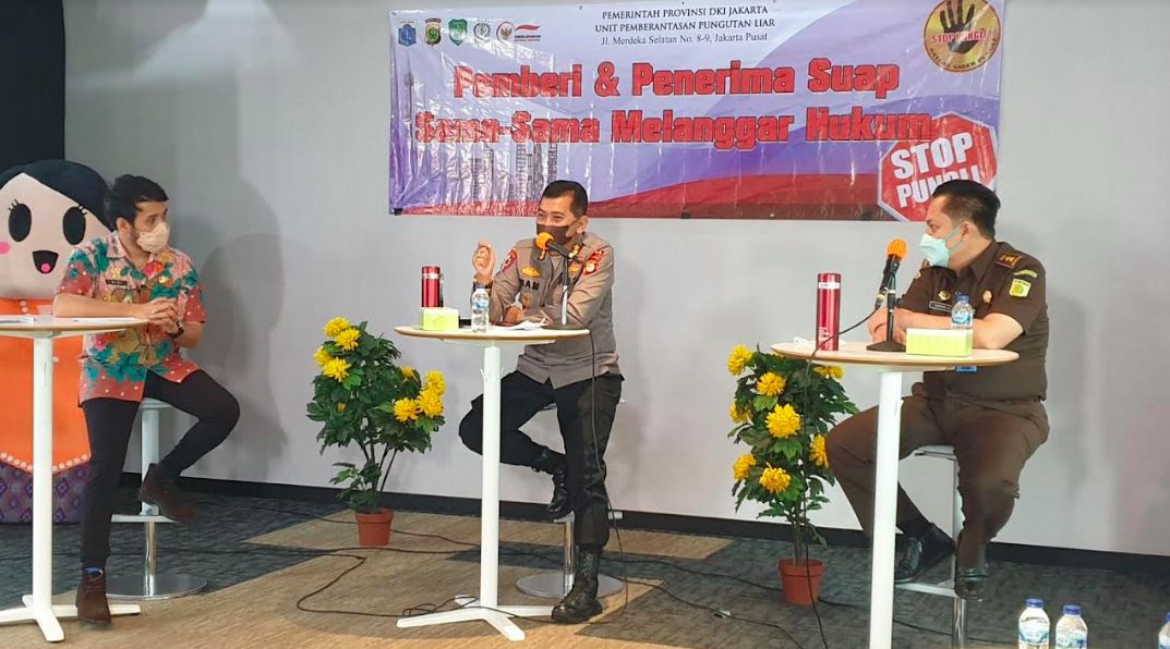 Sosialisasi Potensi Rawan Pungli, Sabtu (2/10), yang digelar Unit Pemberantasan Pungutan Liar (UPP) Pemprov DKI Jakarta bersama DPMPTSP DKI Jakarta.