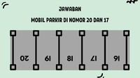 Posisikan melihat dari atas. Deretan angka tersebut sebenarnya 16, 17, 18, 19, dan 20.