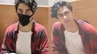 Penampakan Aryan Khan saat menjalani pemeriksaan narkoba. Foto: Istimewa