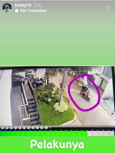 Motor Billy Syahputra digondol maling