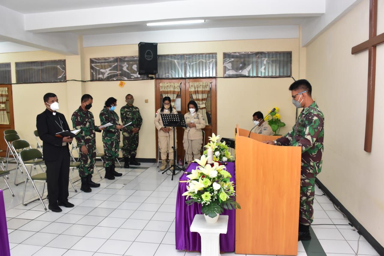 Doa bersama Kodam Jaya memperingati HUT ke-76 TNI