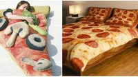 Kasur untuk pecinta pizza, atau untuk orang Italia garis keras. Foto: Dok. Brightside