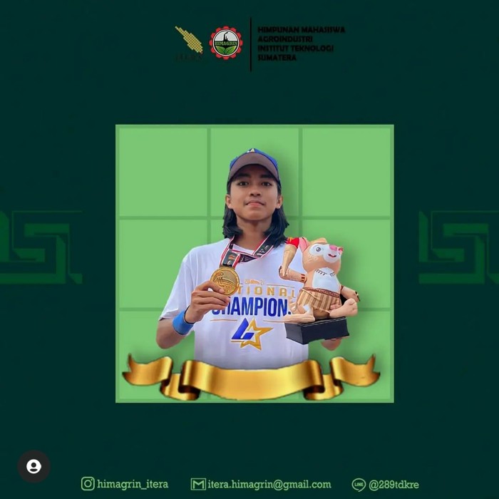 Mahasiswa ITERA Ananda Arkan Khalik menang medali emas PON XX Papua