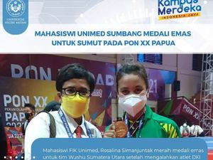 Mahasiswa Unimed Raih Emas PON Papua Cabor Wushu, Ini Sosoknya