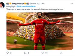 Gol Spektakuler Mo Salah Bikin Netizen Terpana