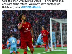 Gol Spektakuler Mo Salah Bikin Netizen Terpana