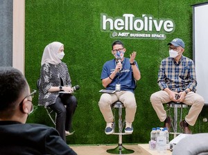 Sandiaga Resmikan Coworking Space Kekinian di Stasiun MRT Bundaran HI