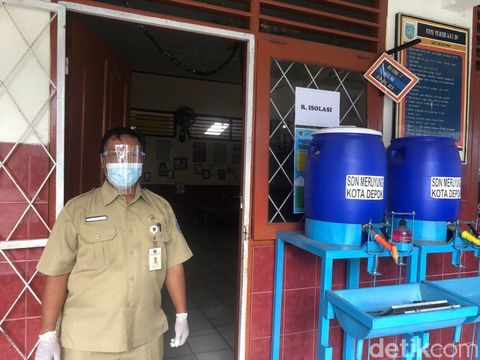 Ruang Isolasi di SDN Meruyung, Depok, Jawa Barat