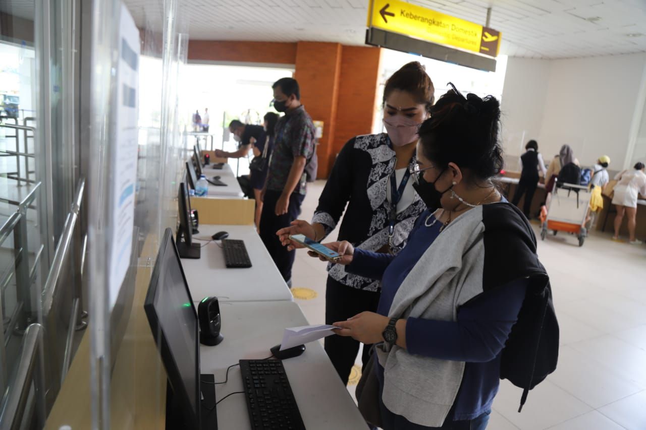 Suasana Bandara Internasional I Gusti Ngurah Rai Bali