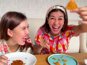 Serunya Syahnaz Sadiqah dan Nisya Ahmad Lomba Bikin Permen Dalgona Squid Game