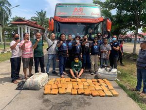 Detik-detik BNN Jambi Gagalkan Penyelundupan 45 Kg Ganja
