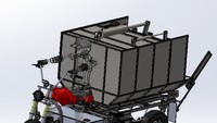 Terakhir ada Kendaraan Roda Tiga Listrik Pengangkut Sampah dengan Mekanisme Hidrolik untuk Pemadat Sampah, Loader, dan Pengangkat Bak. Desain ini dirancang untuk mengangkut sampah di lingkungan kampus. Dimensinya yang kompak membuat kendaraan ini mudah untuk bermanuver di jalan yang sempit. Foto: Pangkalan Data Kekayaan Intelektual Kemenkumham