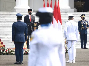 Upacara HUT TNI Ke-76 Digelar Serentak