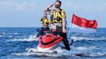 Kapolda NTB Gelar Atraksi Jetski untuk Ucapkan HUT TNI