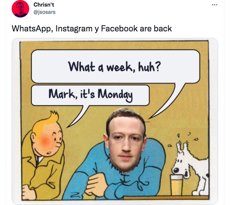 Meme Instagram WA down