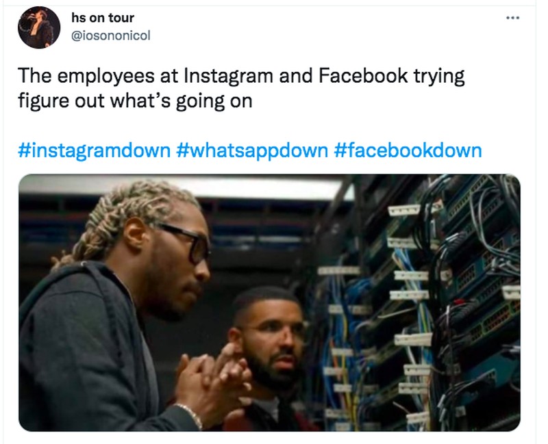 Meme Instagram WA down