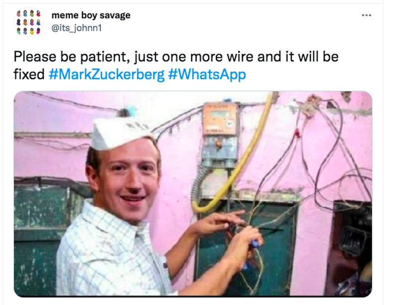 Meme Instagram WA down