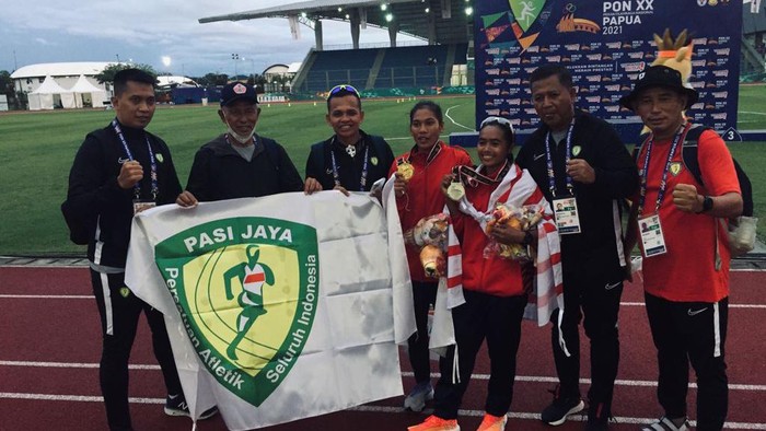 Lari jarak jauh 5.000 meter putri PON Papua.
