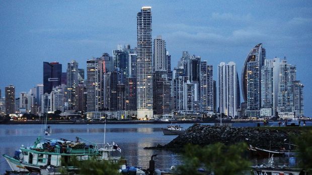 A general view shows buildings in Panama City, Panama October 3, 2021. REUTERS/Aris Martinez NO RESALES. NO ARCHIVES