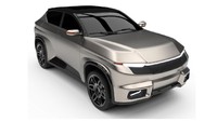 Selanjutnya mobil listrik tipe SUV karya ITB. Dari desainnya, tampak SUV listrik karya ITB ini tampil modern. Di bagian depan terdapat lampu LED yang memanjang. Garis desain mobil listrik ini juga tampak kekar. Dilihat dari samping, garis otot kekar mengalir sampai ke belakang. Mobil listrik ini juga memiliki atap hitam. Foto: Pangkalan Data Kekayaan Intelektual Kemenkumham