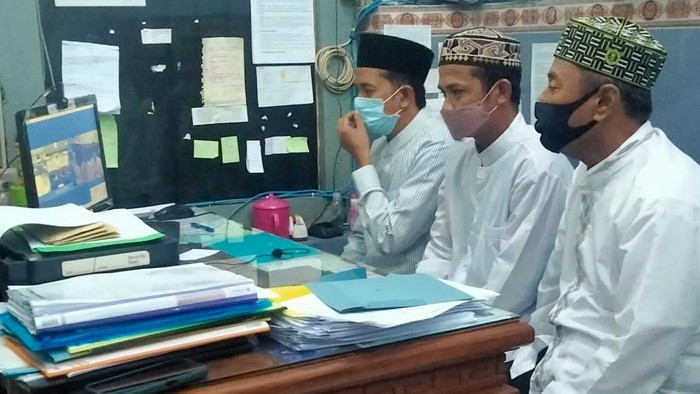 Terdakwa Korupsi Bantuan Operasional Pendidikan kemenag jalani sidang tuntutan secara virtual di Lapas Pasuruan