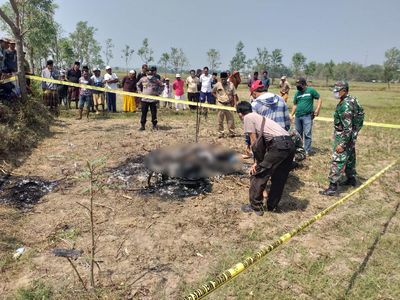 Terduga Maling Motor Tewas Dibakar Massa di Bangkalan