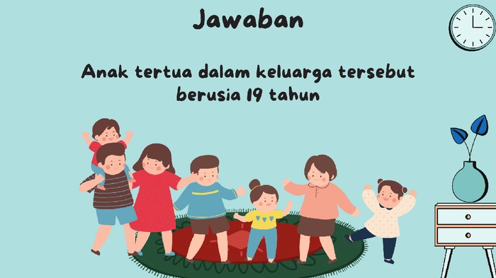 Ada yang menjawab usianya 21 tahun?