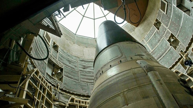 A deactivated US Titan II nuclear ballistic missile (BRENDAN SMIALOWSKI/AFP)