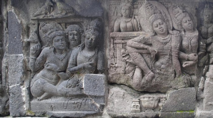 Relief Ramayana Candi Prambanan Panel 15 di Candi Brahma