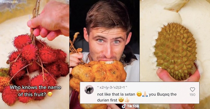 Viral! Bule Ini Goreng Durian dan Rambutan Berikut Kulitnya Pakai Adonan Tepung