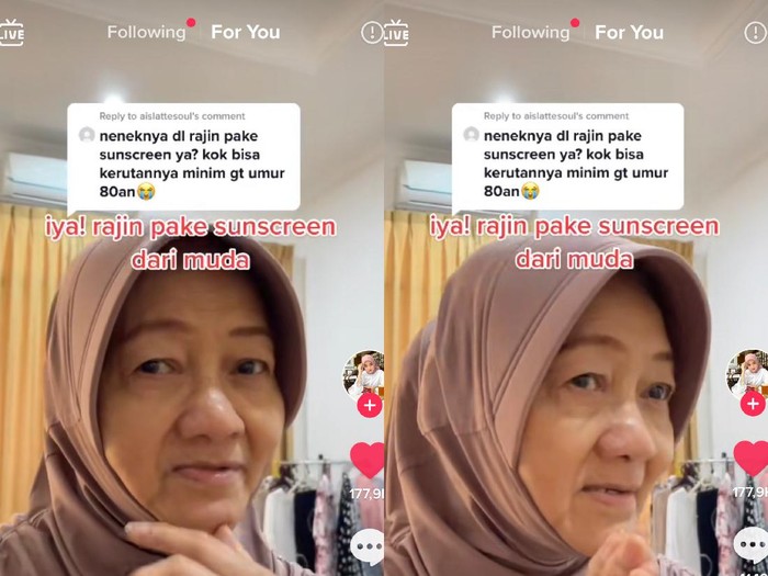 Viral nenek awet muda karena rajin pakai suncreen. Viral nenek awet muda karena rajin pakai suncreen.
