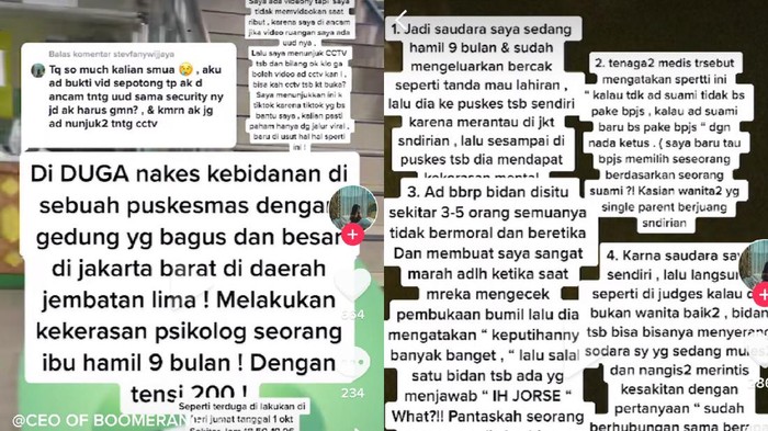 Viral tiktok bumil dilecehkan bidan Viral di TikTok pengakuan bumil dilecehkan secara verbal oleh bidan.