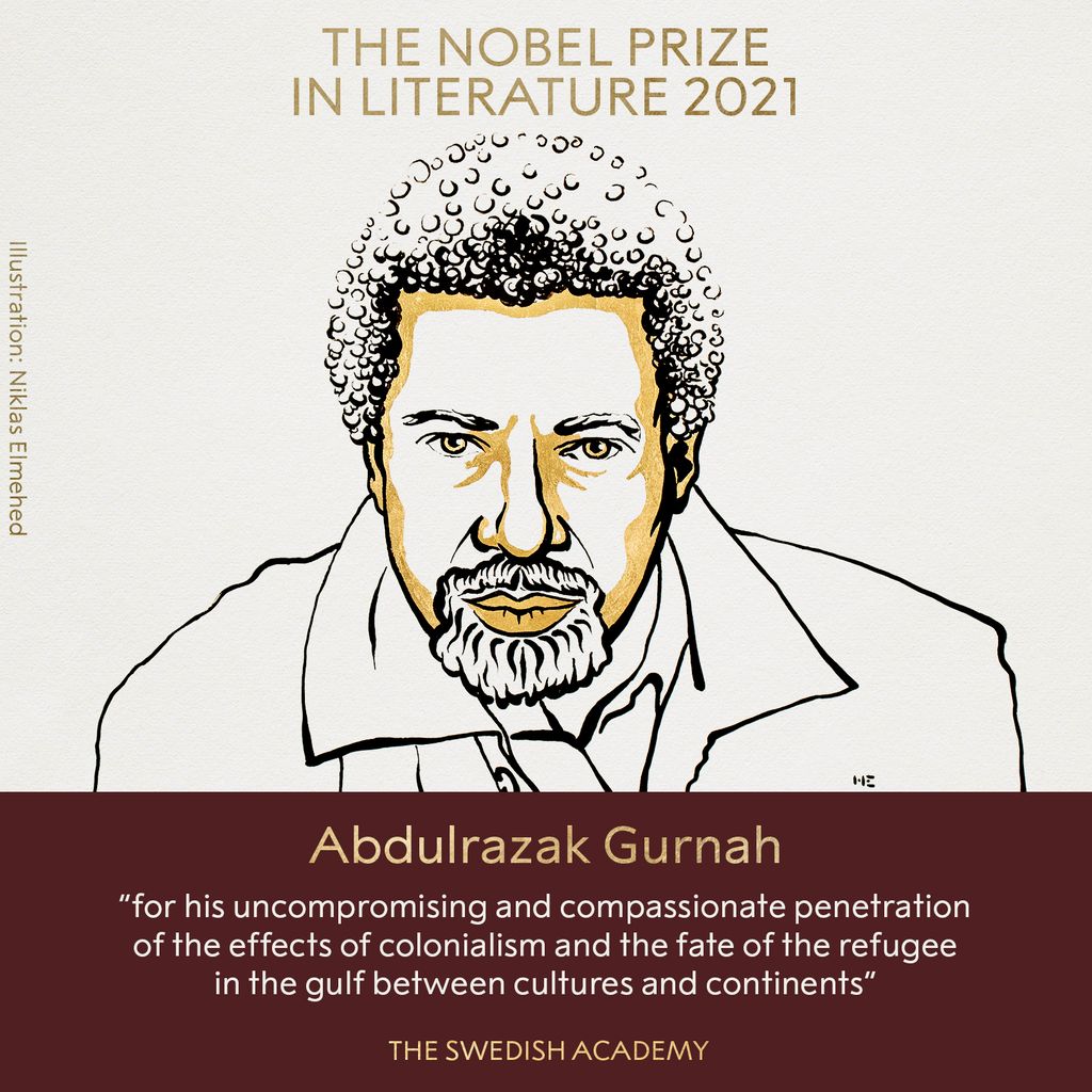 Abdulrazak Gurnah memenangkan Nobel Sastra 2021
