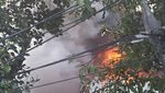Penampakan Kobaran Api di Gardu PLN Kebon Jeruk yang Terbakar