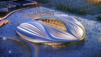 Lalu ada Stadion bernama resmi Al Wakrah Stadium dengan kapasitas 45 ribu kursi ini dibangun di wilayah gurun di pinggiran ibukota Doha, Qatar. Desain stadion dibuat oleh Zaha Hadid dan juga perusahaan AECOM. Illustration provided by 2022 Supreme Committee for Delivery and Legacy via Getty Images